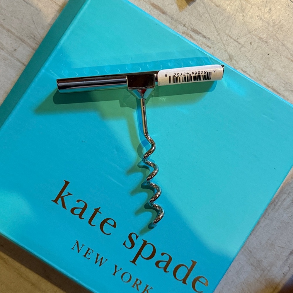 Kate Spade Gold and Black Striped Bottle Opener Set - Picture 2 of 6
